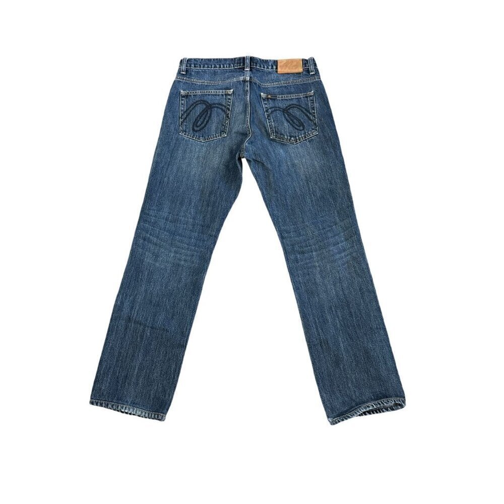 Mc Authentic Genuine Men's Straight leg Dark Blue Denim Jeans Size 33 - Picture 3 of 14